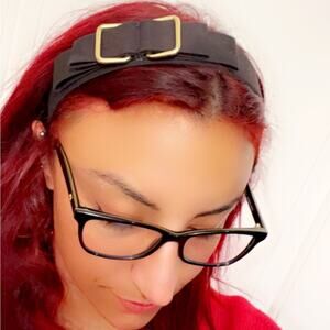 Black Headband Buckle Accent  Hair Accessory
